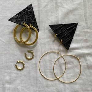 LuvAJ 14k hoop earring lot